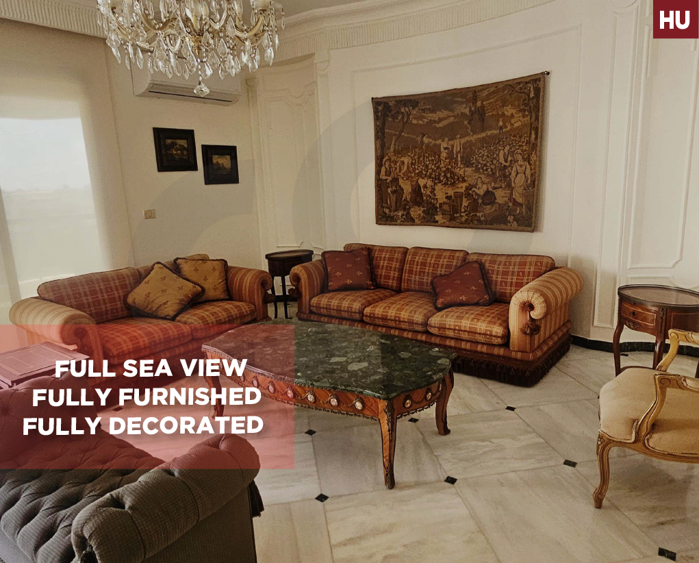 FULLY FURNISHED, SEA VIEW, JNAH-BEIRUT