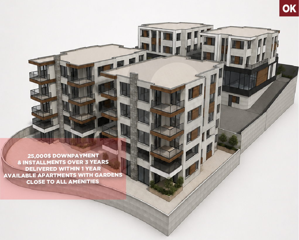 25,000$ Downpayment & Installments over 3 years/Delivered in 1 year/SAWFAR-ALEY