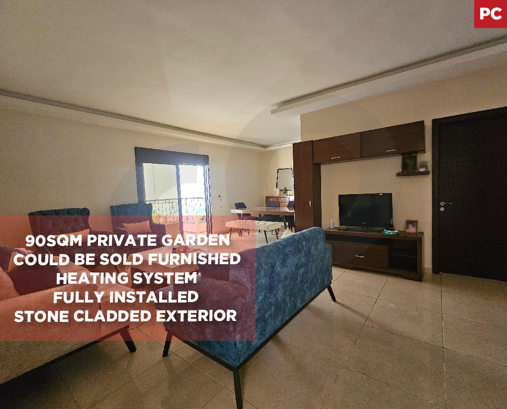 Stone cladded exterior/Private garden 90sqm/Zgharta/Ehden