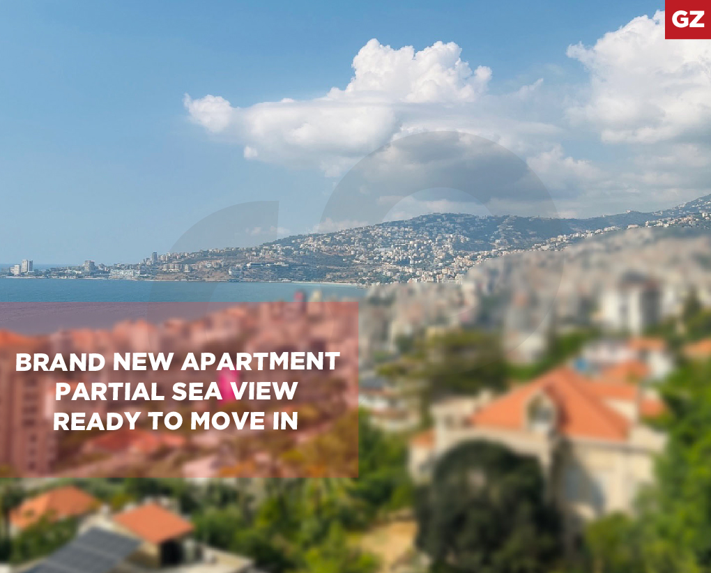 BRAND NEW APARTMENT/PARTIAL SEA VIEW/Keserouan/Ghadir