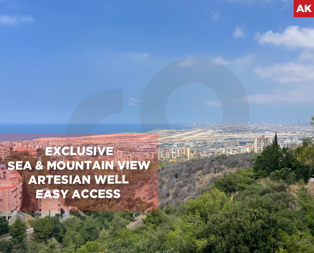 Exclusive/Sea & mountain view/Aley/Bchamoun al maderes
