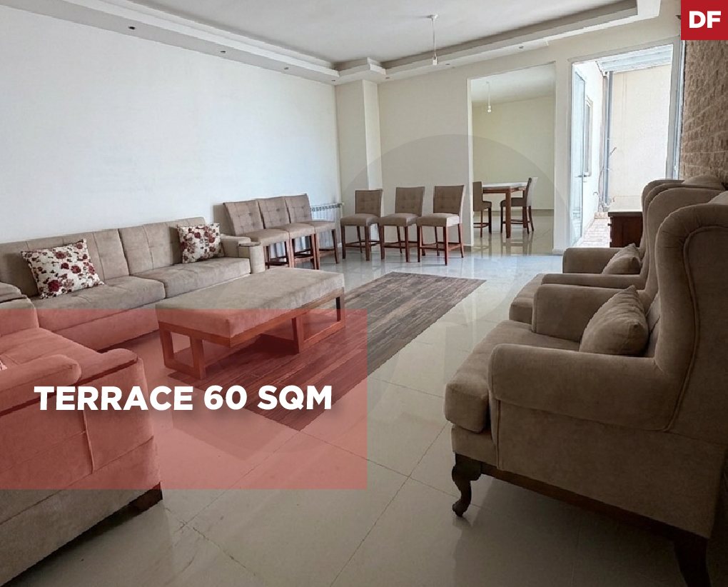 Mountain view/Terrace 60 sqm/semi furnished/Metn/Dik El Mehdi — الصورة 1