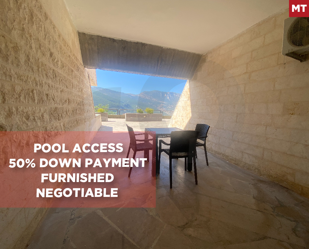 50% down payment/Pool access/furnished/negotiable/Zgharta/Ehden