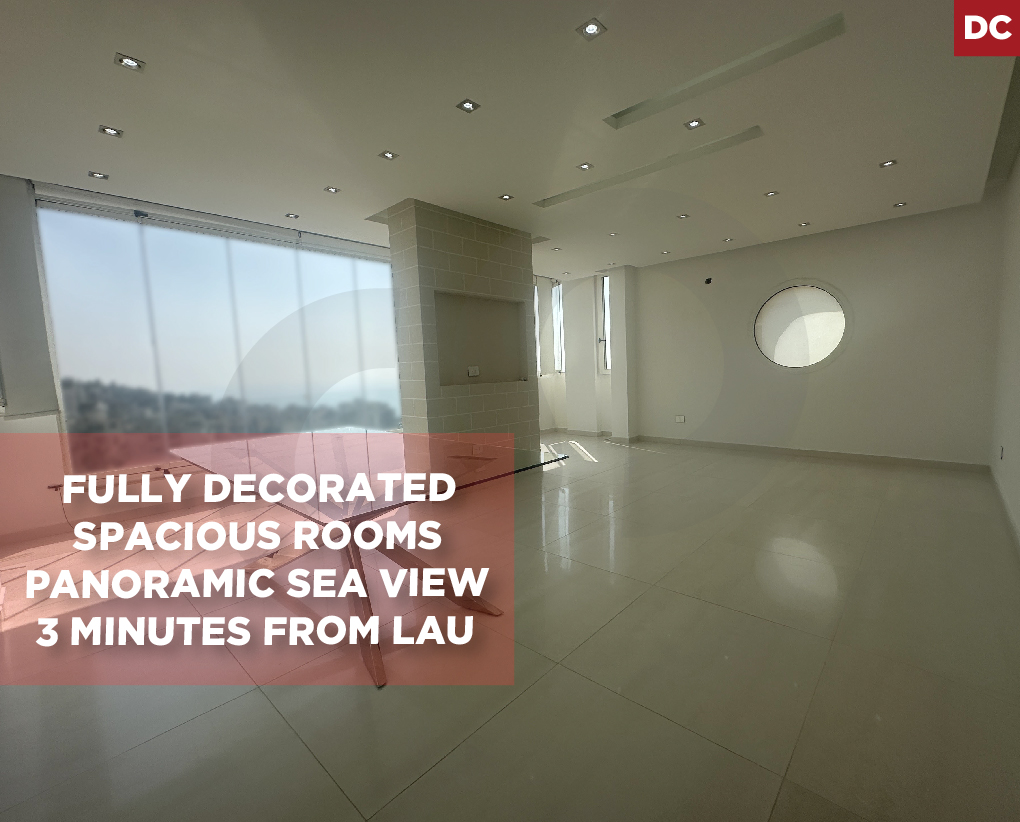 Panoramic sea view/Fully decorated/Spacious Rooms/Jbeil/Blat