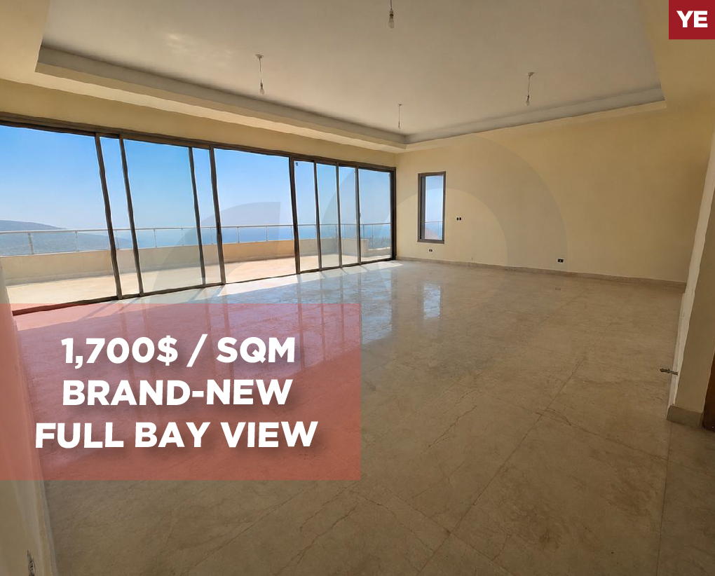 Brand New/Full panoramic bay view/Huge salon/Keserouan/Adma