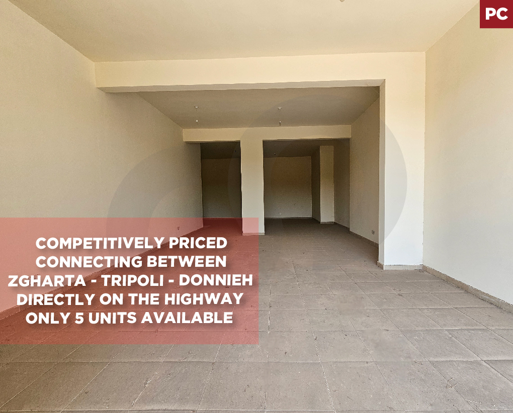 Shop for sale/Directly on the highway/Zgharta/Mejdlaya