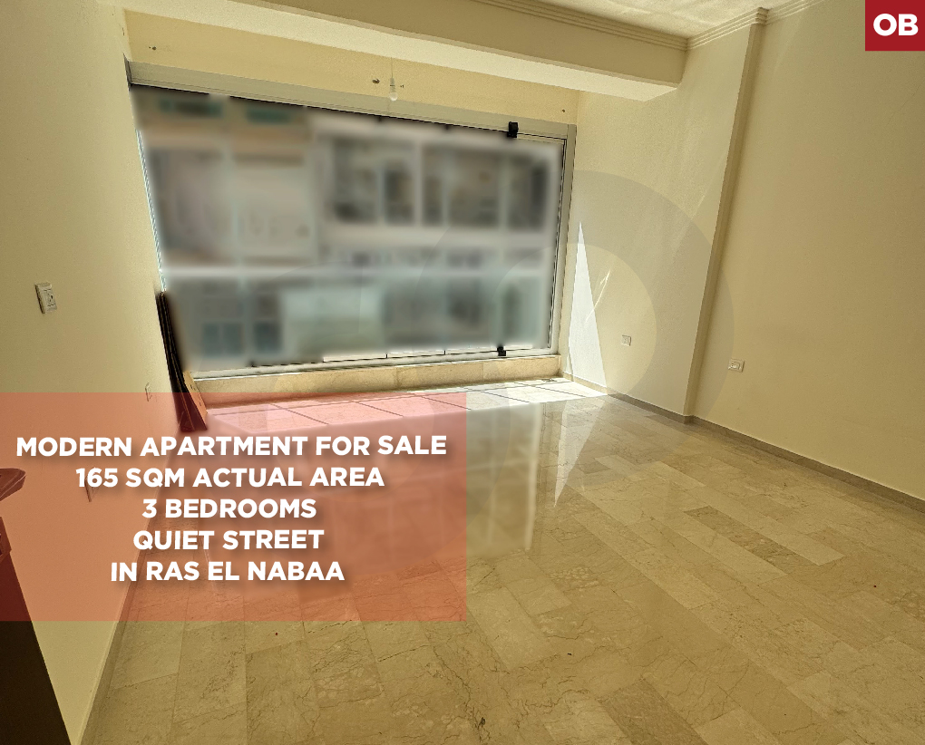 MODERN APARTMENT/Quiet Street/Beirut/Ras Al Nabaa