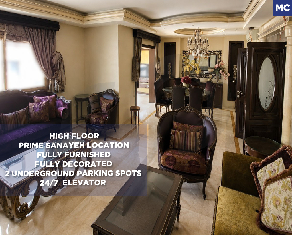 Prime Location/Fully Furnished/Fully Decorated/Beirut/Sanayeh