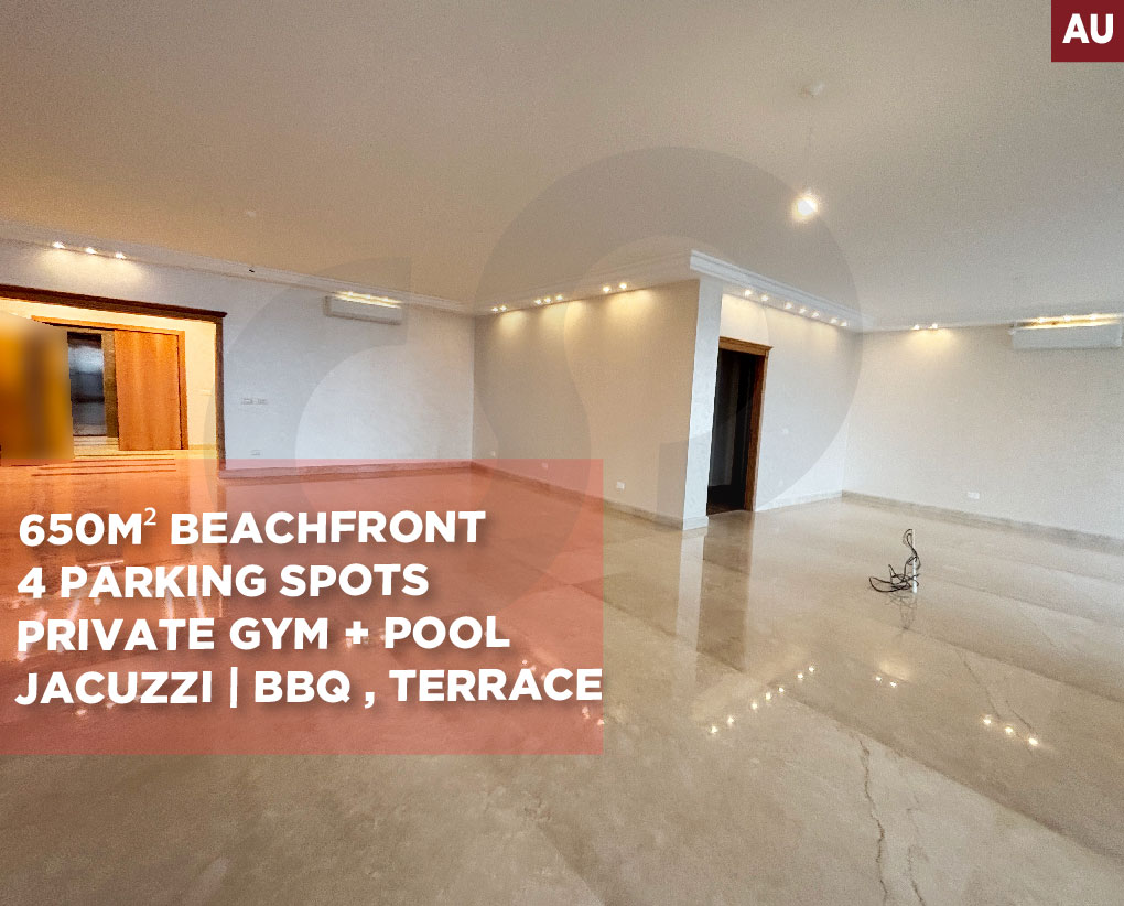 Luxury Beachfront/sea access/exceptional size/Ain El Mreisse,beirut