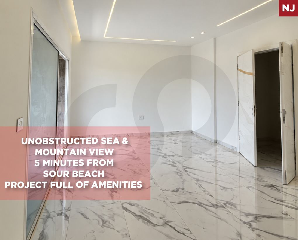 Unobstructed Sea & Mountain View/Project full of ameneties/Tyre-/Borj El Chmali