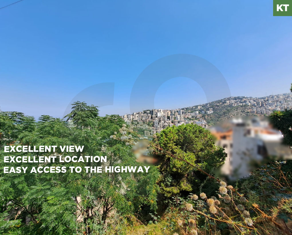 Excellent View/Excellent Location/Easy access/ideal for building/mezher,metn