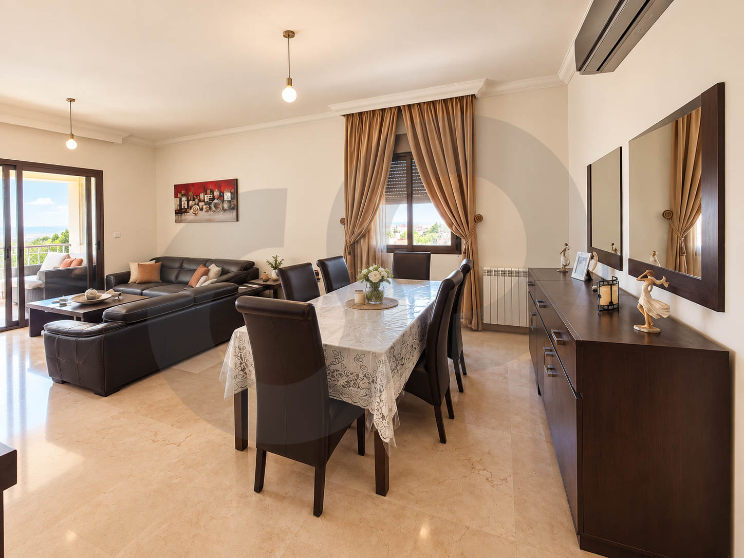 Bright with Scenic Mountain View/Fully furnished/MANSOURIEH-METN — الصورة 3