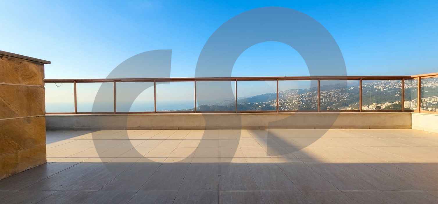 DUPLEX/MAIN STREET/Calm area/sea and mountain view/Mazraat Yachouh,METN — الصورة 2