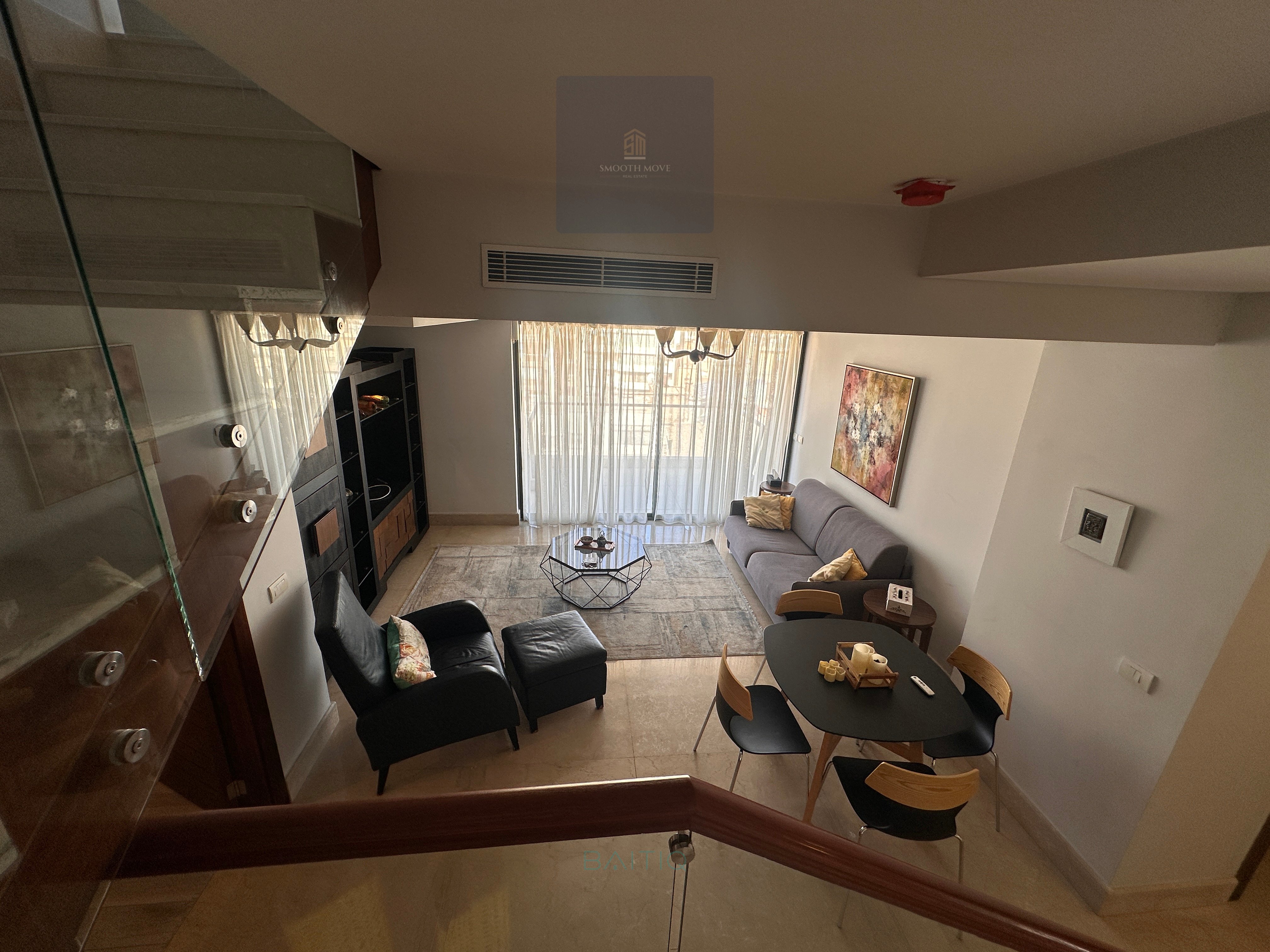 Furnished Seaview Duplex with Terrace For Rent in Clemenceau, Beirut — الصورة 7