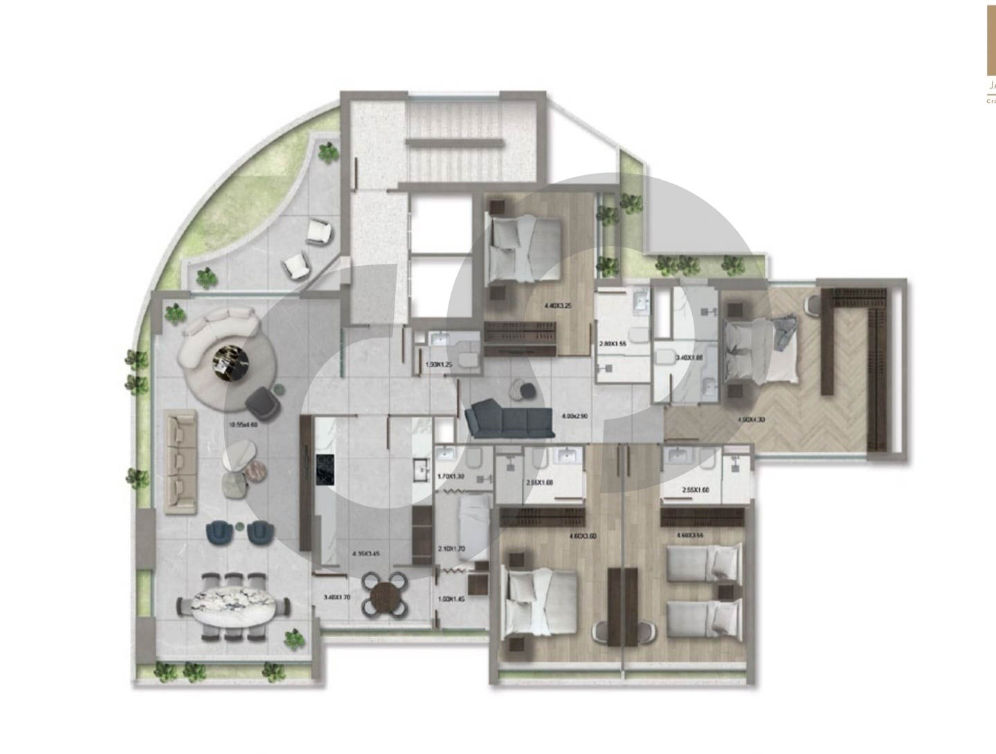 luxury living in the heart of Rawche, beirut — الصورة 2
