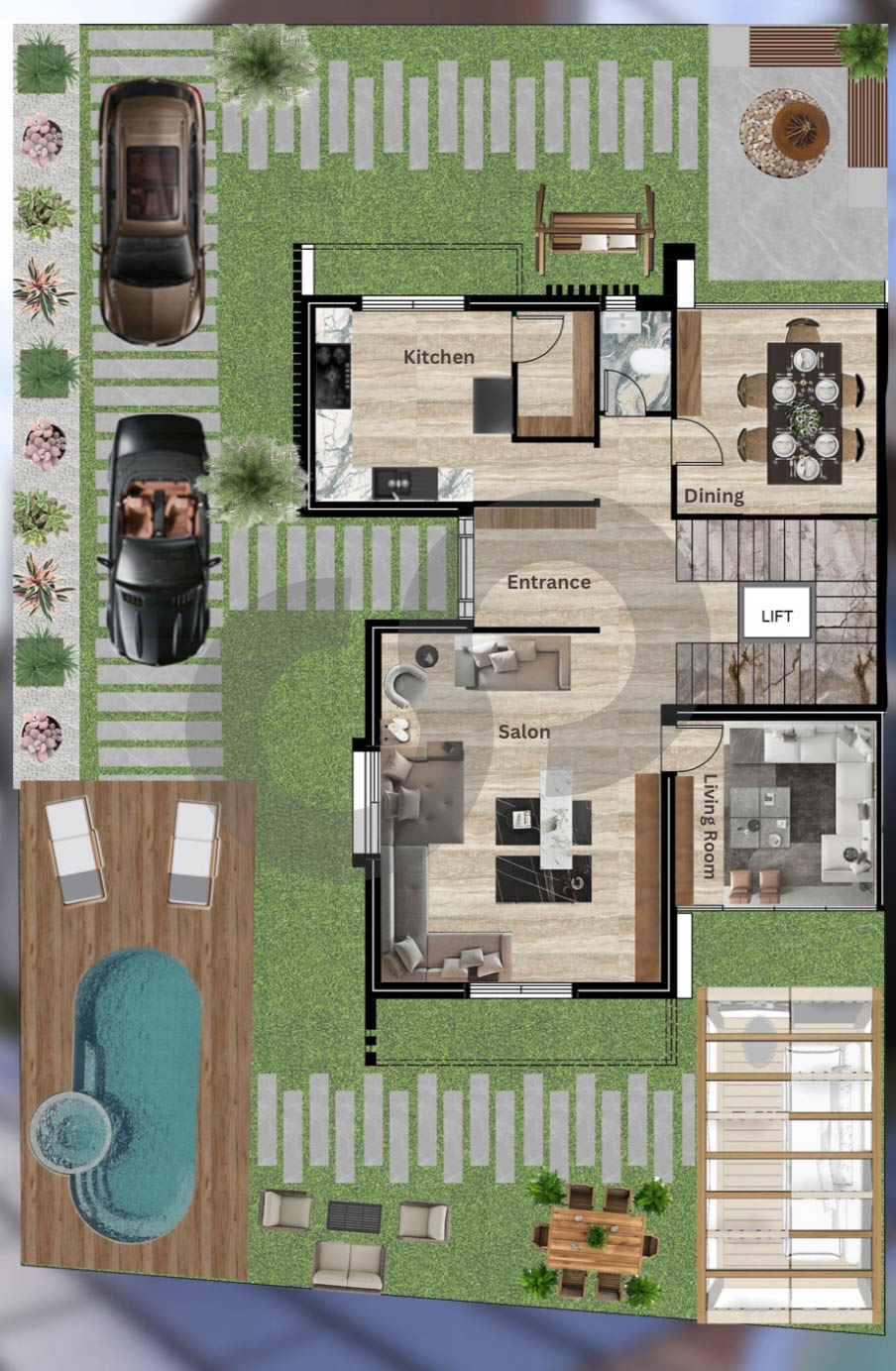 private pool, private garden, sauna, terrace, Deddeh — الصورة 2