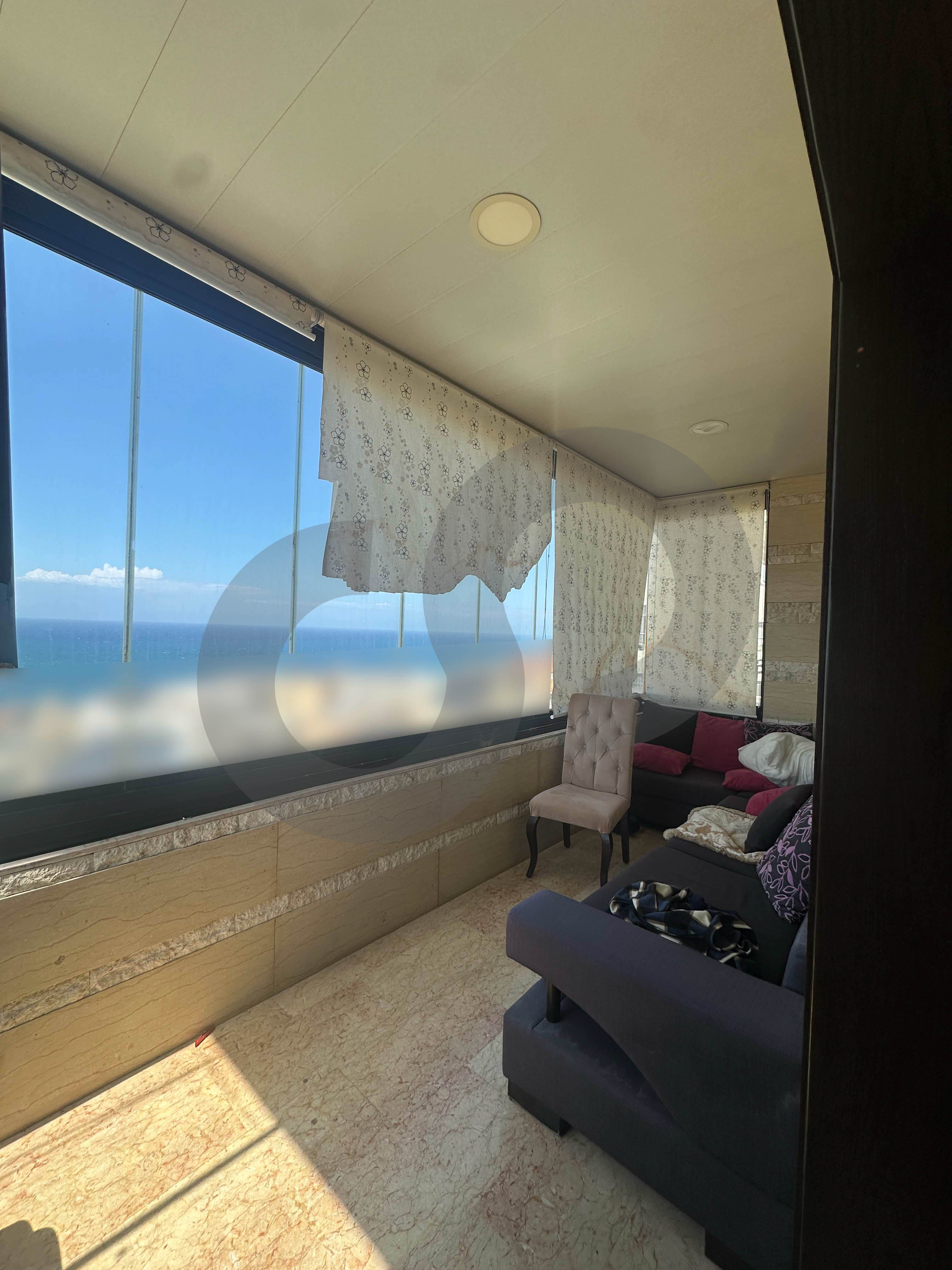 furnished, 3 balconies, sea view, parking, Bouar — الصورة 2