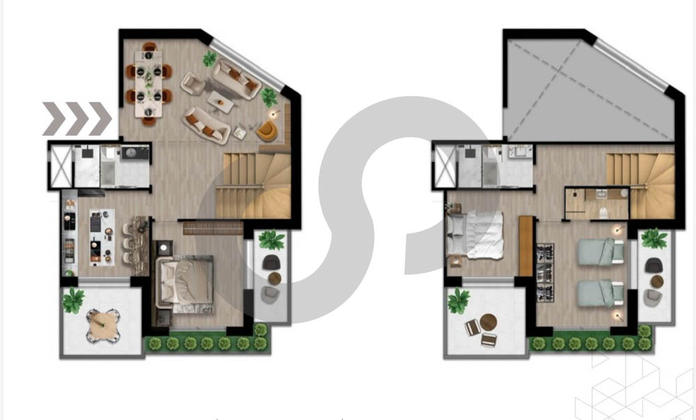 Duplex apartment for sale in Btouratij-koura — الصورة 2