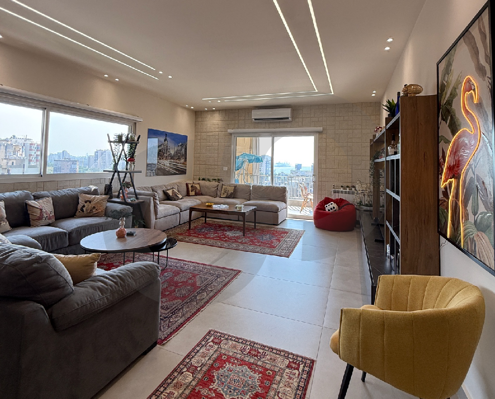 Fully Furnished/Prime Location/Unobstructed Sea View/Metn/Antelias — الصورة 2