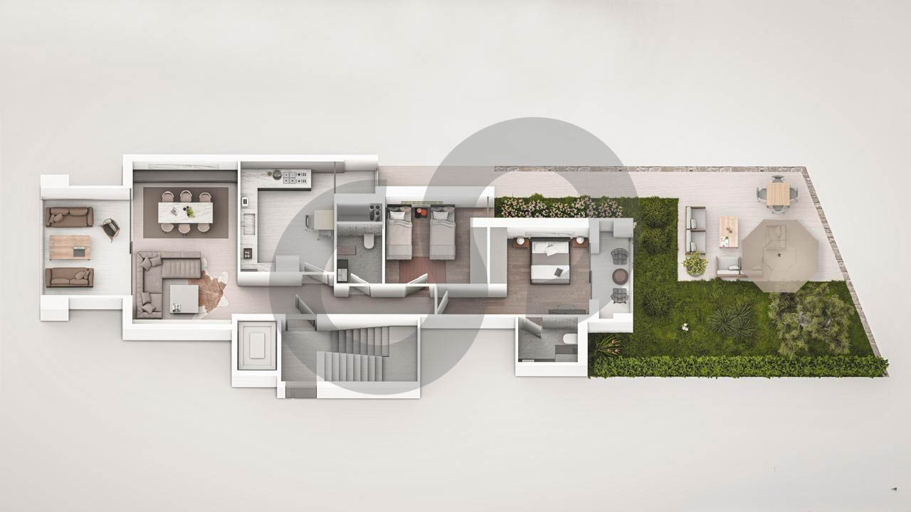 Modern 115 SQM Garden Apartment in Fanar – Payment Facilities Up to 3 Years — الصورة 3