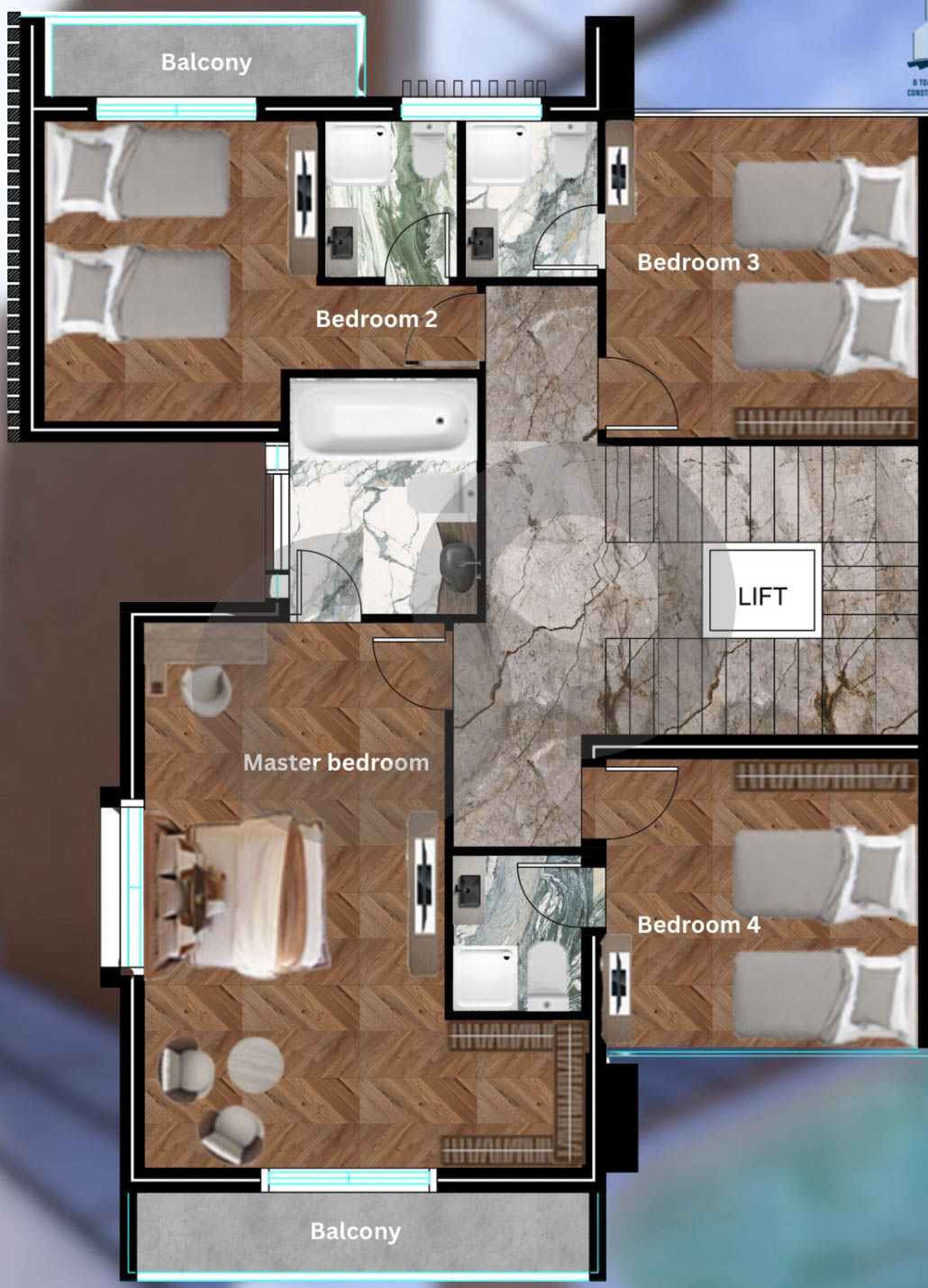 private pool, private garden, sauna, terrace, Deddeh — الصورة 3