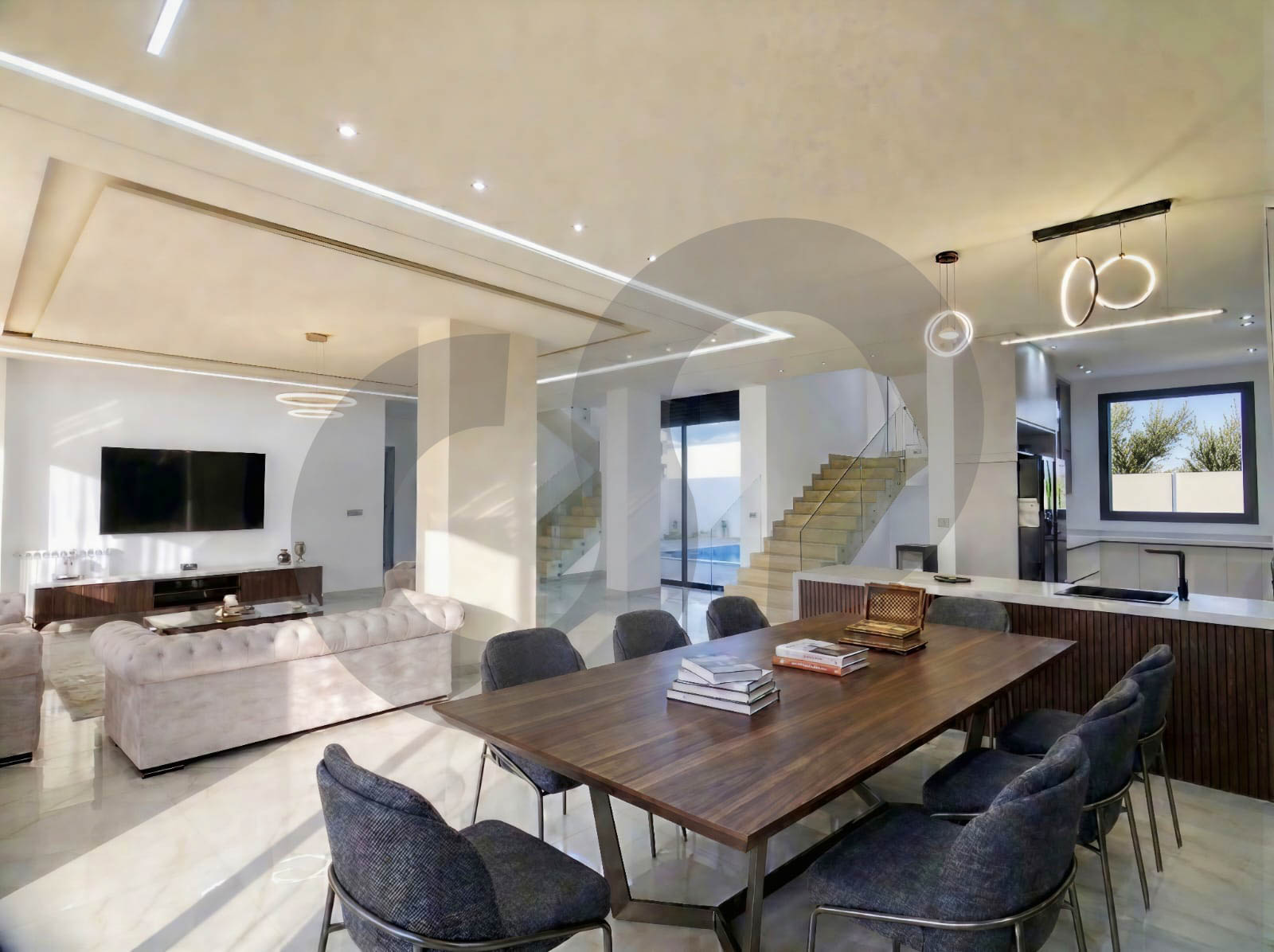Brand new villa 850 SQM Land, pool, mountain view, koura — الصورة 3