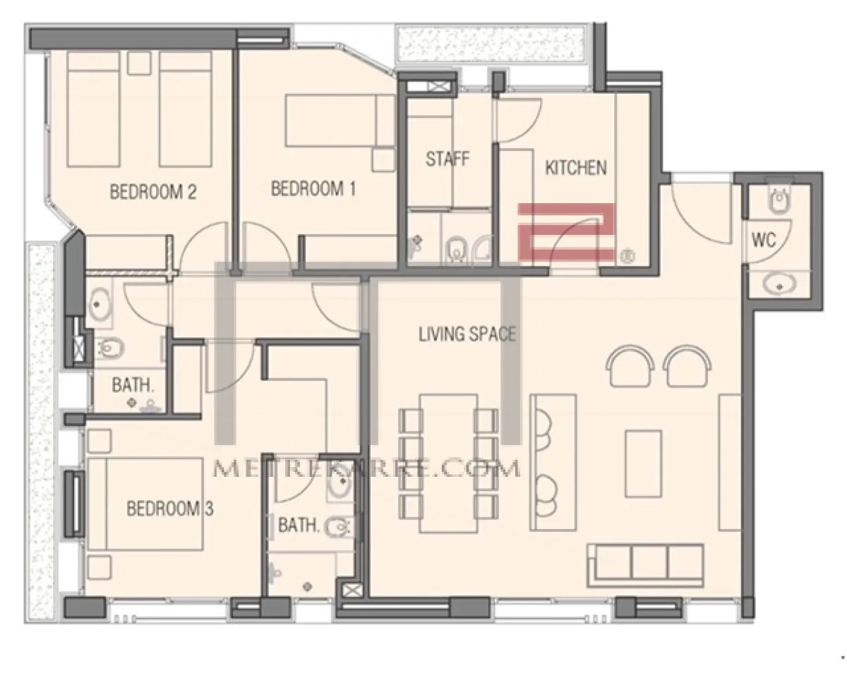 Apartment for Rent in Mar Mikhael — الصورة 2