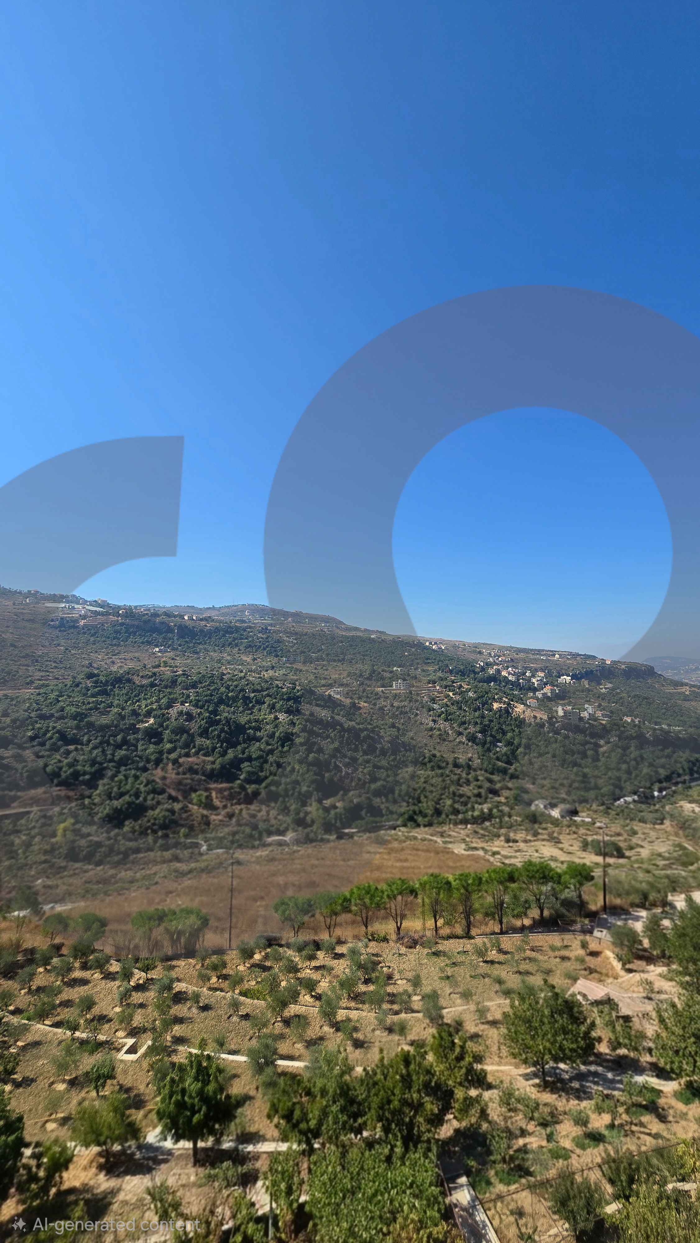 LAND/ Mountain View/HOT DEAL/Suitable for a Villa/Bkheshtay ,Aley — الصورة 2