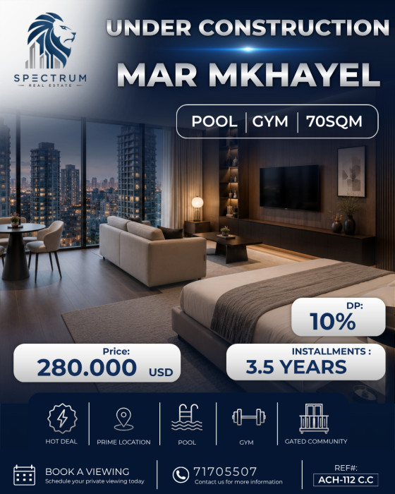Studio For Sale In Mar Mikhael