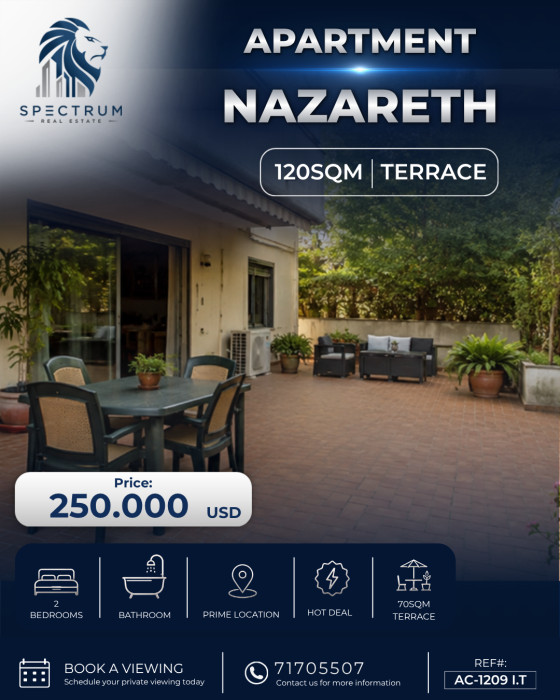 Apartment For Sale In Nazareth