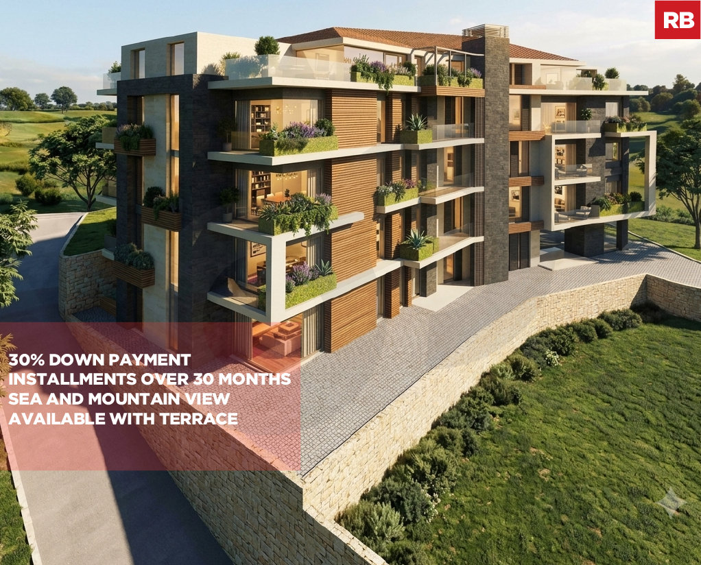 30% Down Payment/prime location/mountain and sea views/AAMCHIT-JBEIL