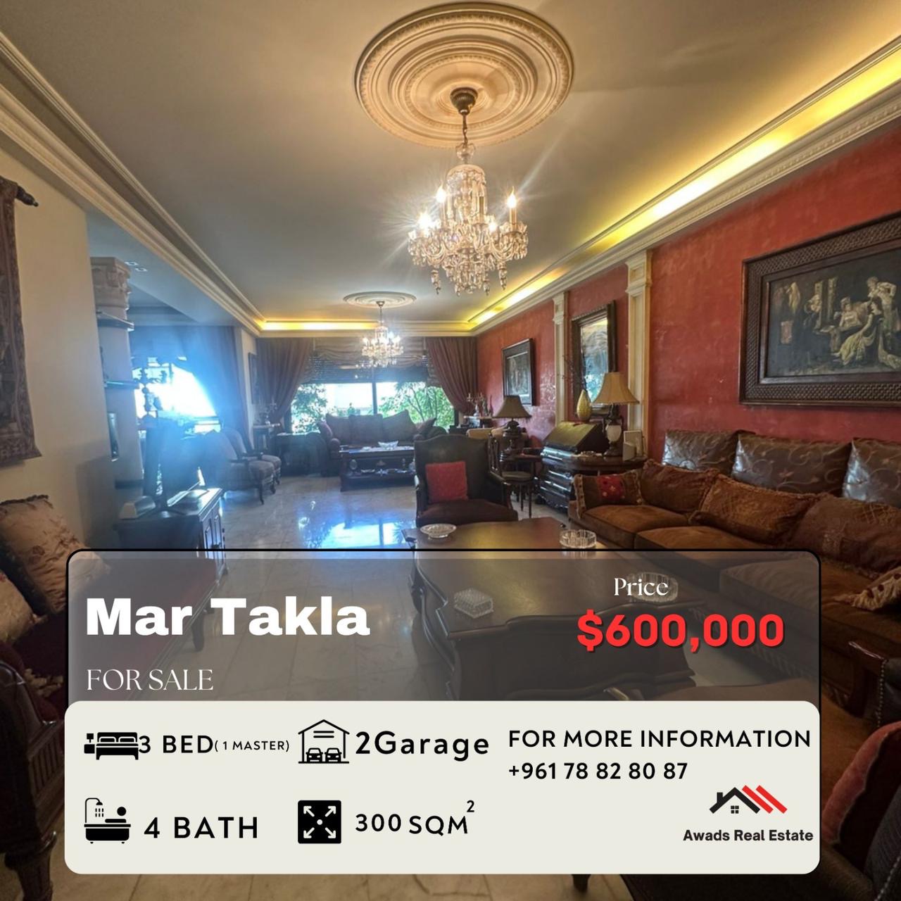 Apartment for Sale in Mar Takla