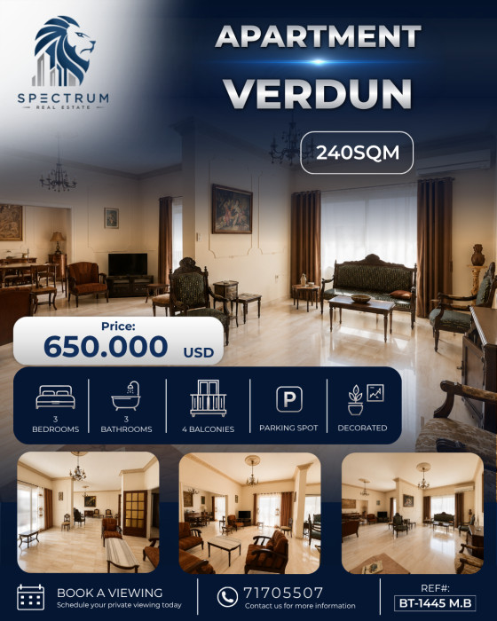 Apartment For Sale In Sakiet El Janzeer