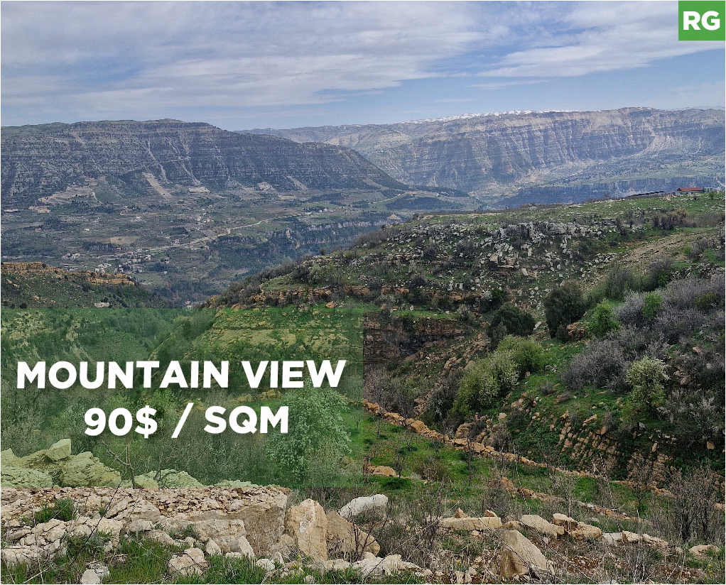 stunning open mountain view, prime area, Aaqoura — photo 1