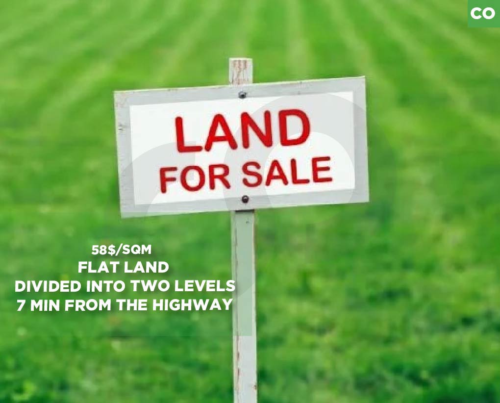 Flat land divided into two levels , Maaysra
