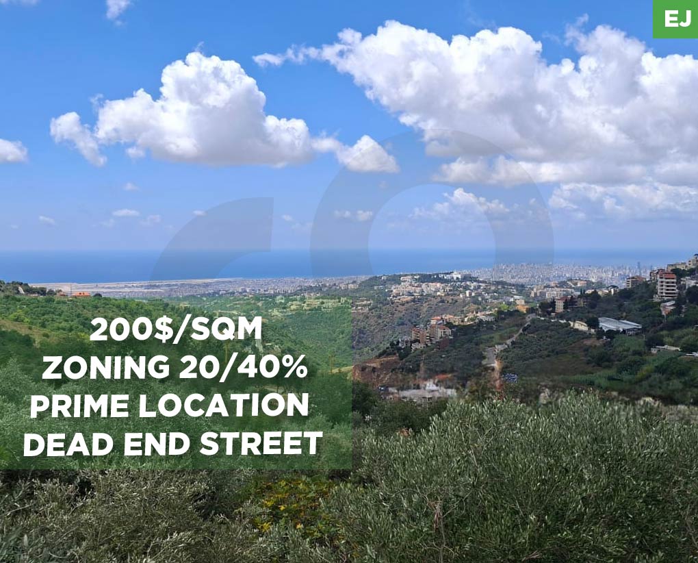 PANORAMIC MOUNTAIN VIEW, LAND FOR SALE, KAHALEH-ALEY