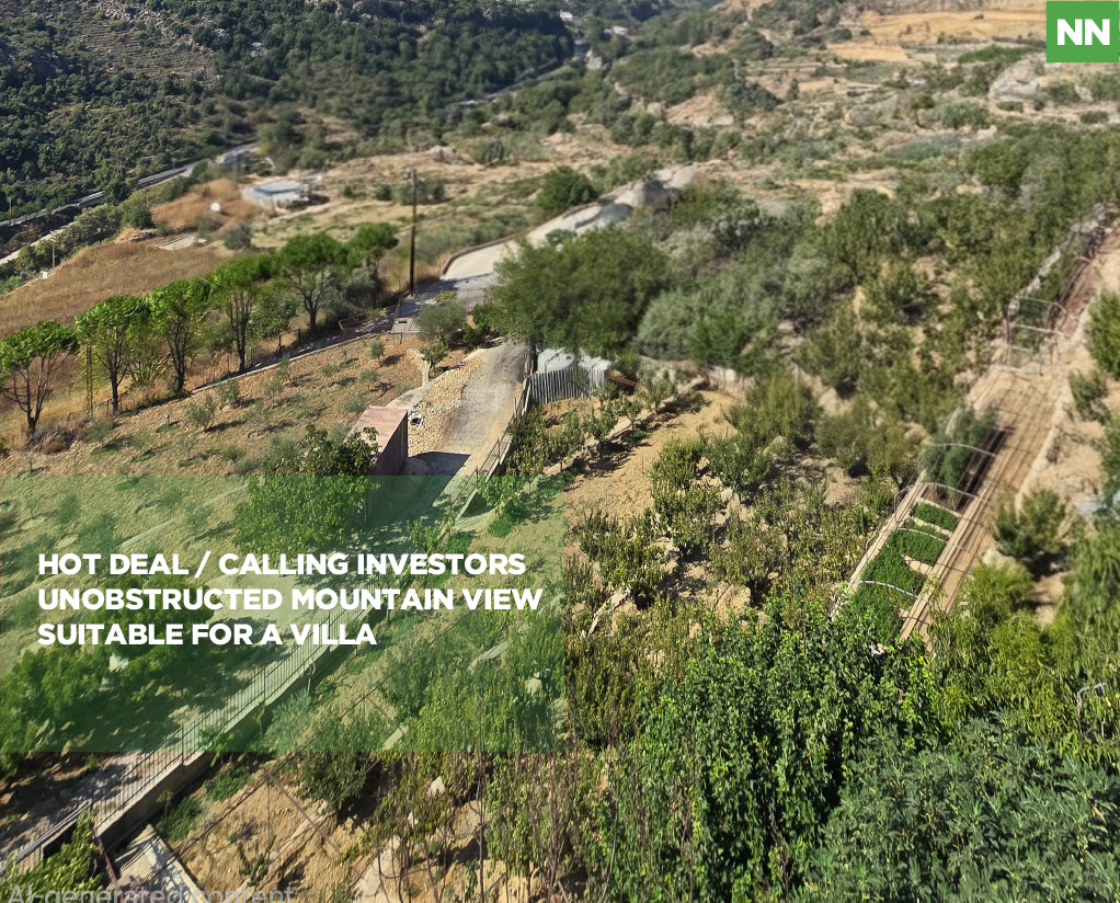 Unobstructed Mountain View /Suitable for a Villa/Hot Deal/Bkheshtay-ALEY — الصورة 1
