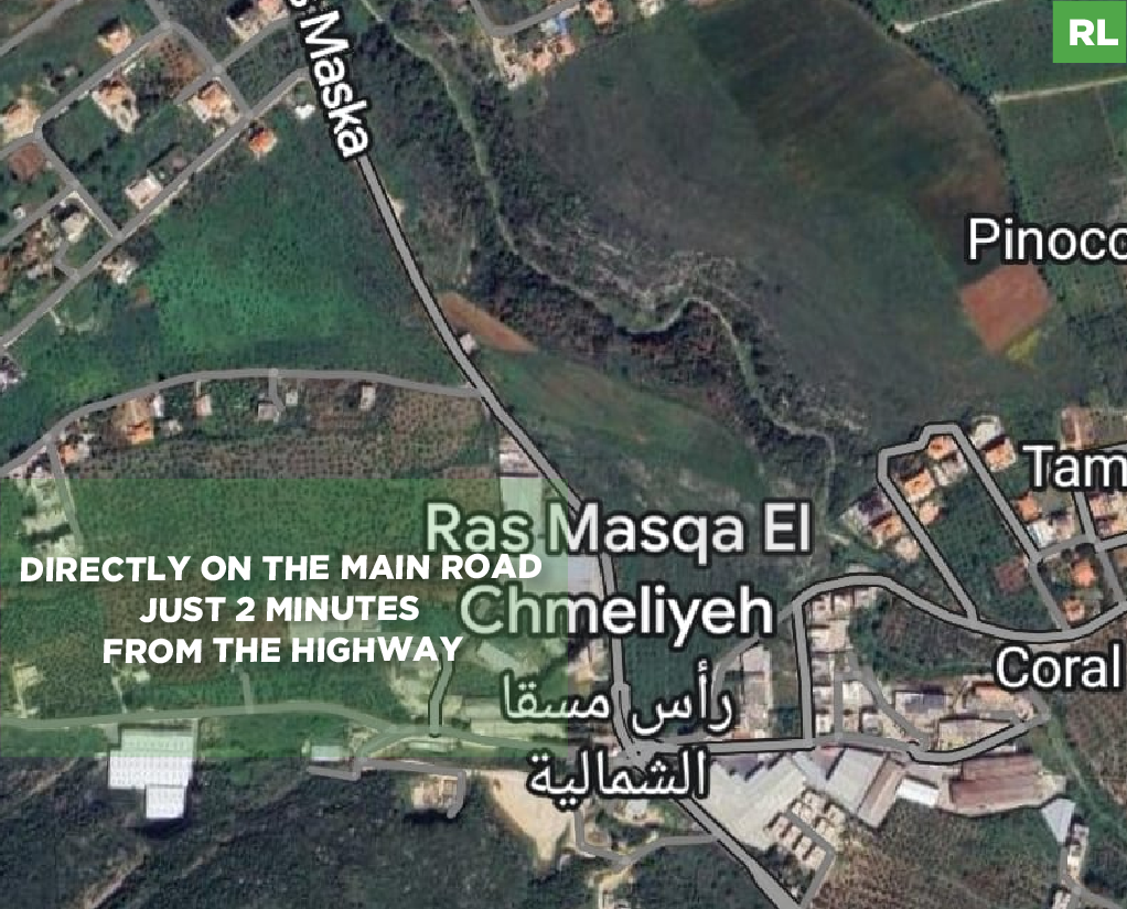 Land for sale/Directly on the Main Road/ Just 2 minutes from the Highway/RAS MASKA-KOURA