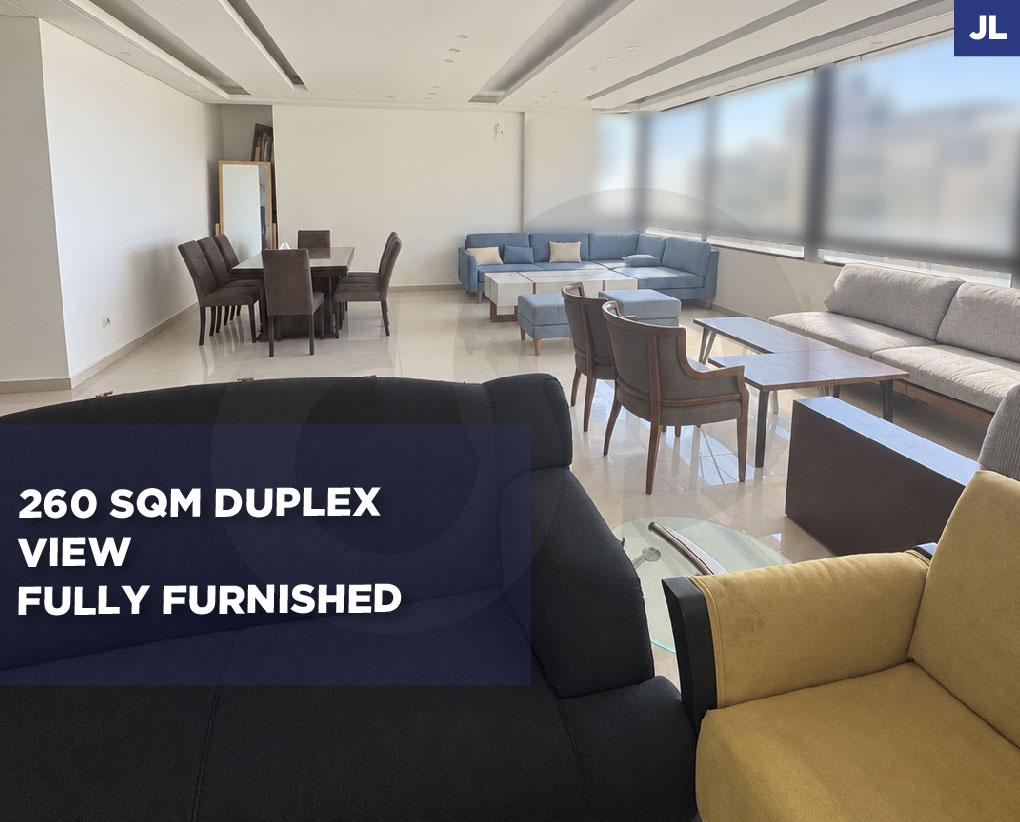 DUPLEX/fully furnished/beautiful view/family layout/haret sakher,keserouan
