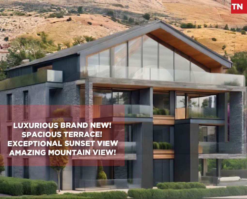 spacious terrace-Breathtaking mountain sunset view, ehden