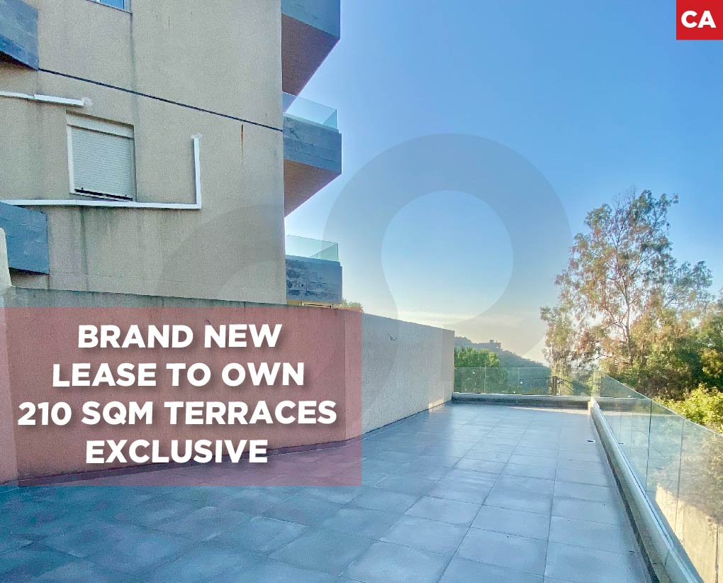 Fatqa | lease to own | pay 50% and install the rest for 3 years | Brand New | 210 sqm Terraces