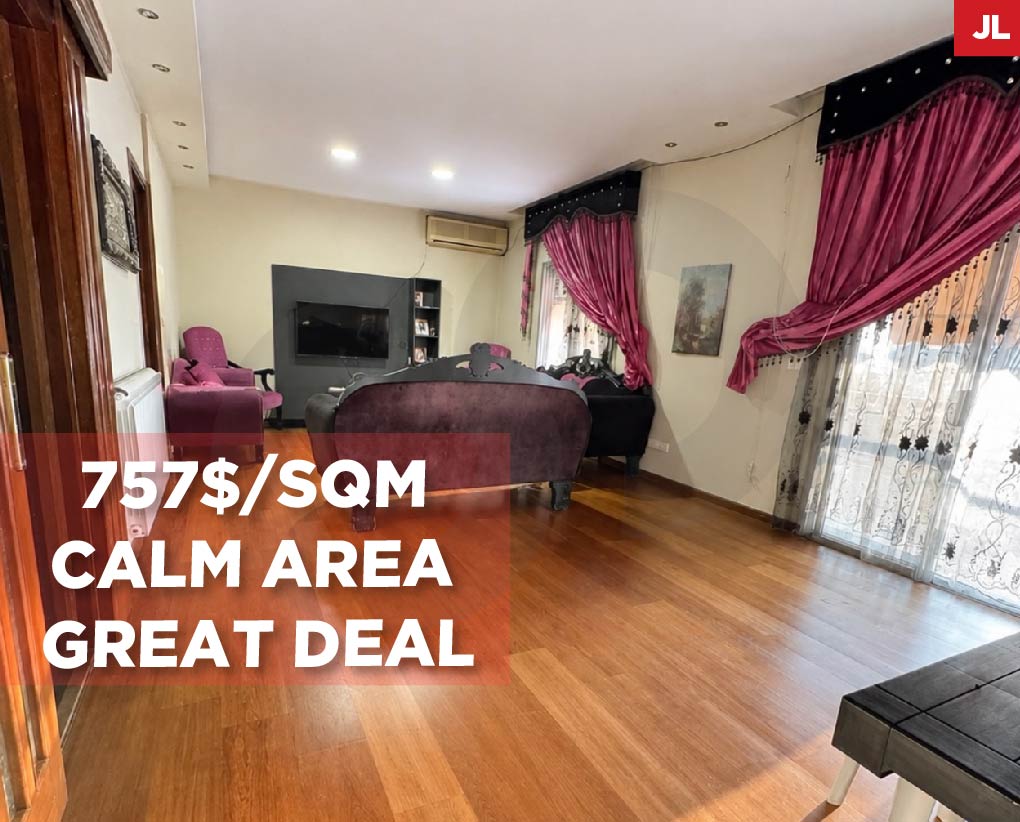 Spacious and well-divided, this 160 SQM Apartment in Haret Sakher
