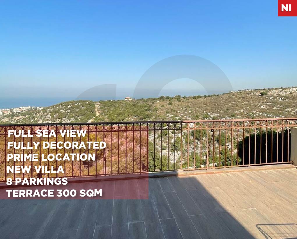 Full sea view, New, terrace, jbeil, edde