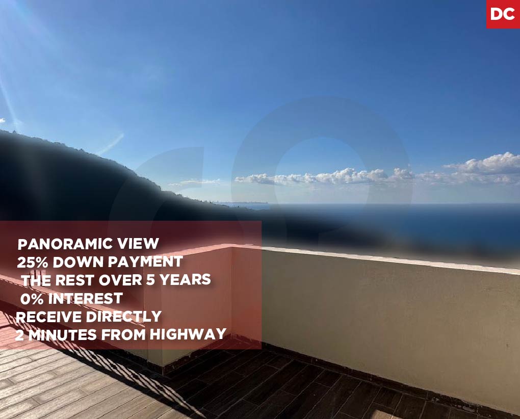 170 sqm duplex in Nahr ibrahim with a panoramic view