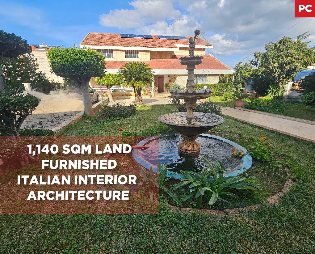 Fully furnished 630 sqm standalone villa IN ZGHARTA !