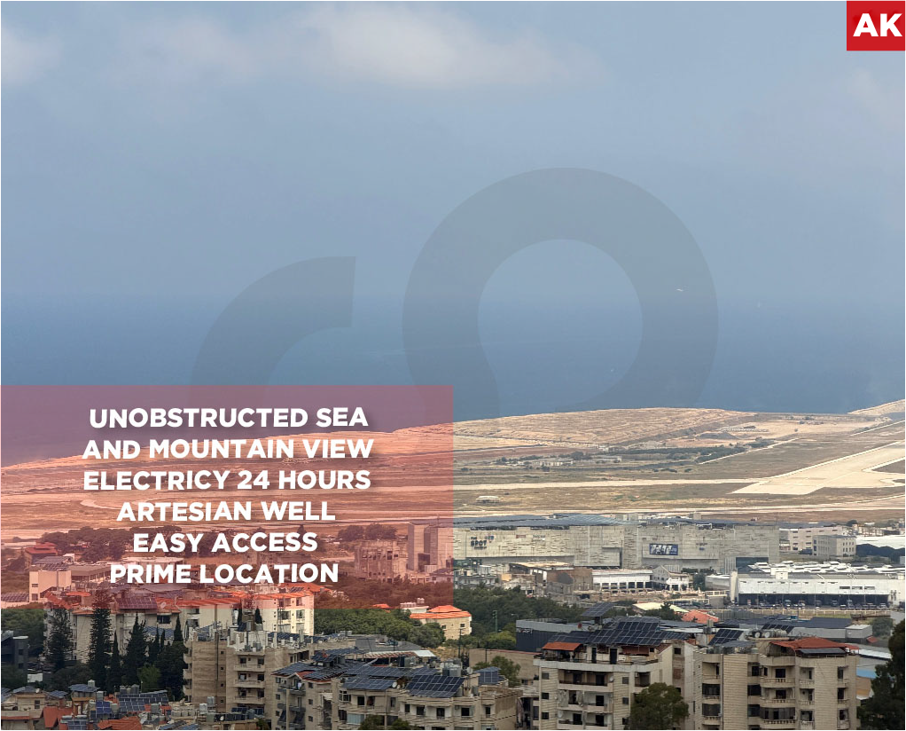 Sea View / Mountain View / Prime Location / Aley - Bchamoun