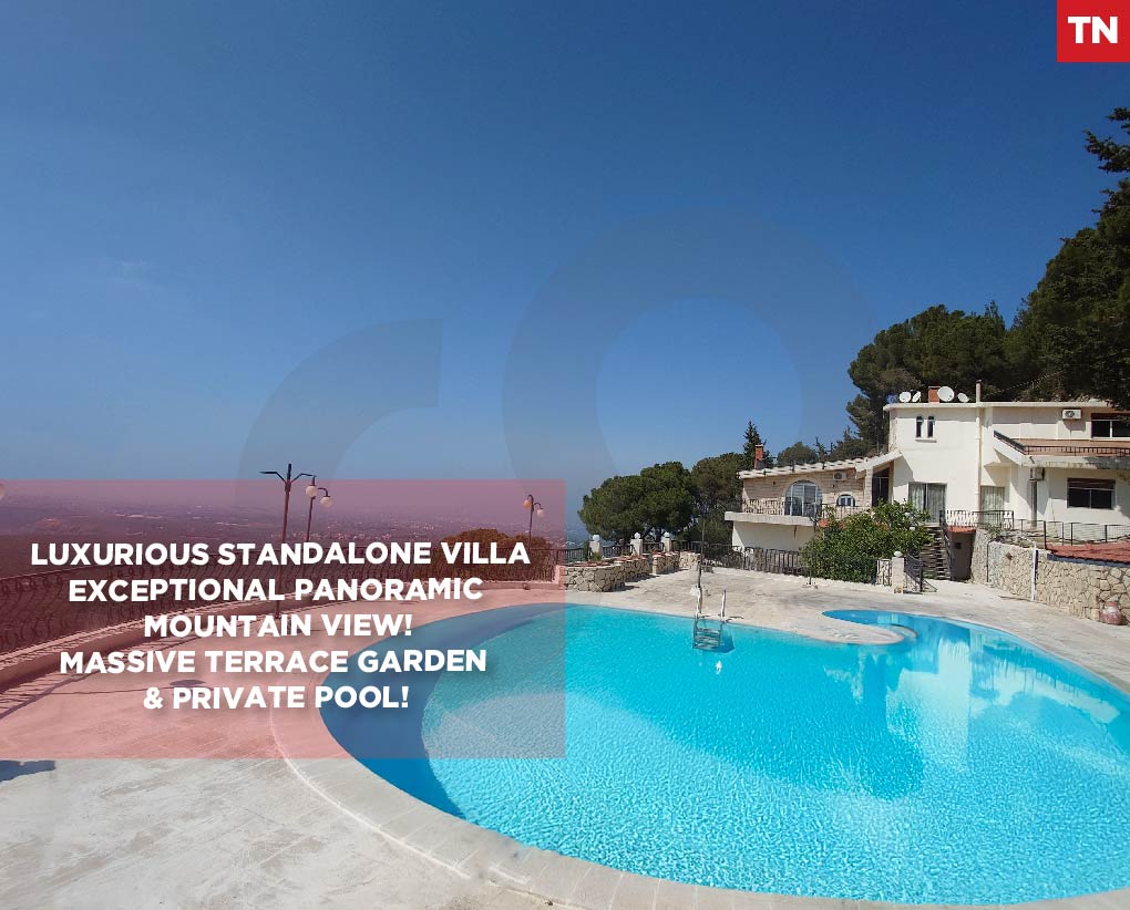 Mountain Luxurious Villa- Massive Garden–Pool -Raskifa