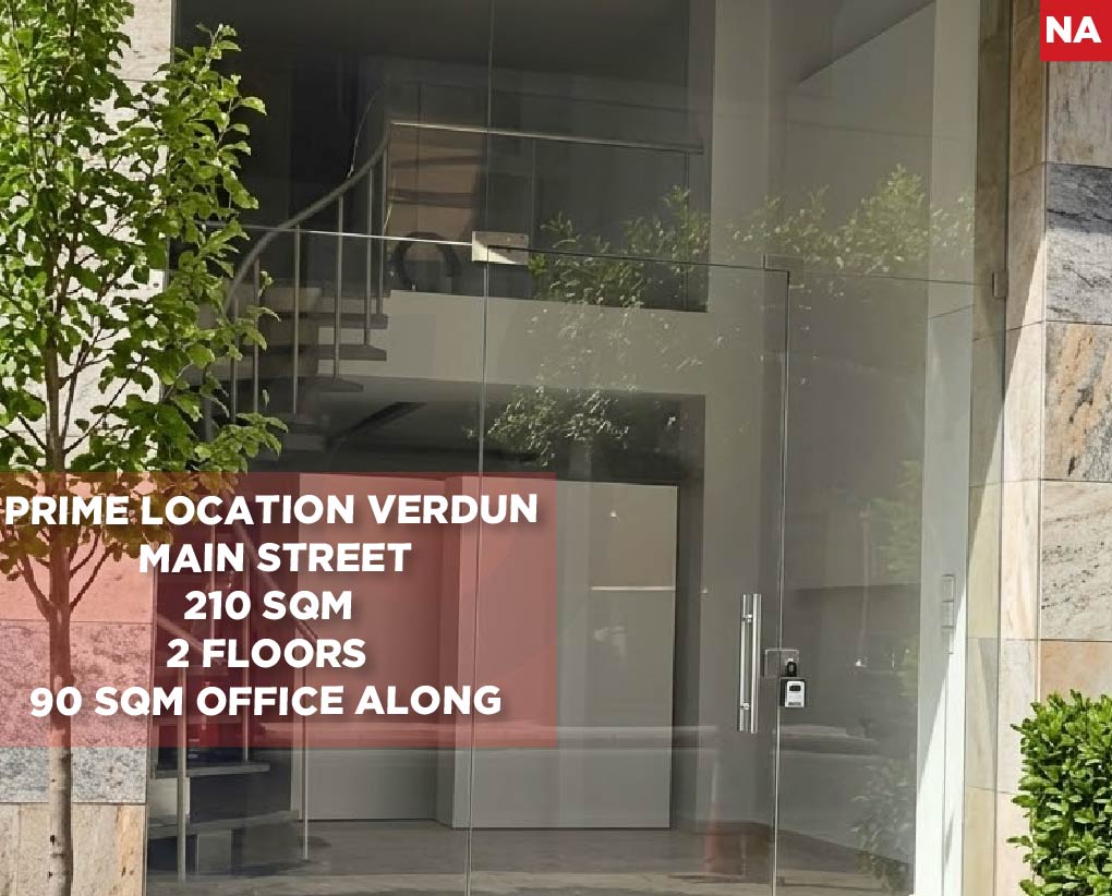 2 floors, prime location, beirut, verdun
