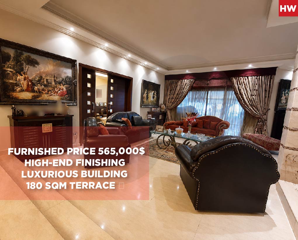 High-end finishing/Luxurious building/Super prime location/Keserouan/Fatqa