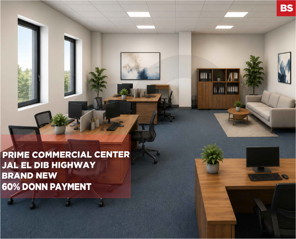 60% DOWN PAYMENT/Brand New/ Prime Commercial Center/Jal El Dib Highway — الصورة 1